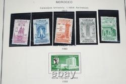 MAROC 1890s-2000s COLLECTION DE PLUS DE 1 500 TIMBRES CONSERVÉS DANS UN GRAND ALBUM