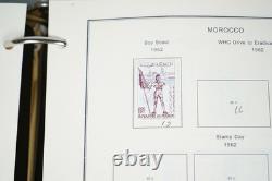 MAROC 1890s-2000s COLLECTION DE PLUS DE 1 500 TIMBRES CONSERVÉS DANS UN GRAND ALBUM