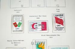 MAROC 1890s-2000s COLLECTION DE PLUS DE 1 500 TIMBRES CONSERVÉS DANS UN GRAND ALBUM