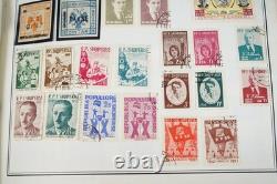 MONDE 1850-1970 COLLECTION A-C DE PLUS DE 6150 TIMBRES NEUFS ET USAGÉS DANS UN ALBUM HARRIS