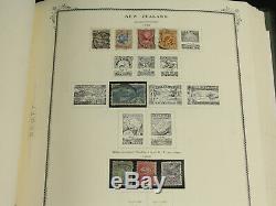 Magnifique Nouvelle-zélande Scott Specialty Stamp Album Paniers 1855-1986 Bob, Early ++