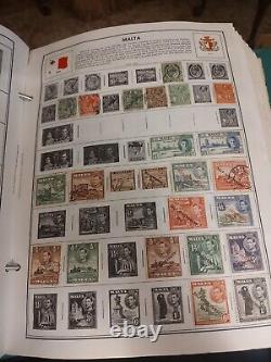 Magnifique album de timbres HE Harris rempli de beaux et de grandes valeurs à l'échelle mondiale