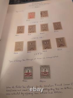 Magnifique collection de timbres de Roumanie 1896 Av. Mammouth en taille. Qualité/Quantité+