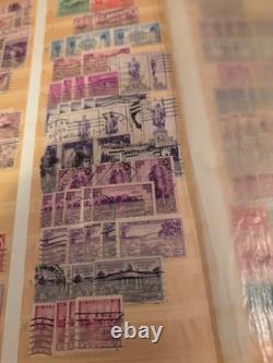 Magnifique collection de timbres du monde entier dans un album/stockbook allemand vintage. HCV