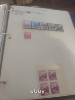 Magnifique collection de timbres tchécoslovaques. Valeur élevée et qualité supérieure.