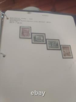 Magnifique collection de timbres tchécoslovaques. Valeur élevée et qualité supérieure.