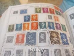 Magnifique collection mondiale dans un parfait album de timbres HUGE Minkus. 1800s et suivants