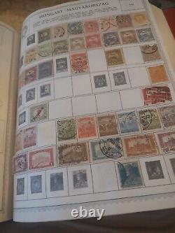 Magnifique collection mondiale dans un parfait album de timbres HUGE Minkus. 1800s et suivants