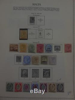 Malta Une Belle Et Fraîche Collection De Menthe Sur Les Pages De L'album. Sg Catalogue £ 1831