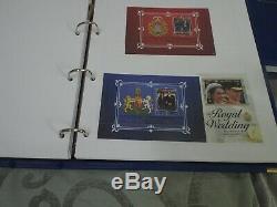 Mariage Royal Prince William Kate 3 Collection D’albums De Timbres De Luxe 150+ M / S Plus