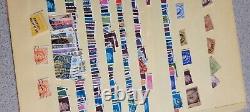 Milliers de timbres postaux européens et américains, tous anciens avec certains datant de