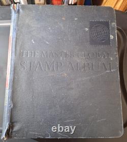 Minkus Pub L'album mondial de timbres The Master 1847-1957 avec des tonnes de timbres