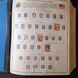 Minkus Pub L'album mondial de timbres The Master 1847-1957 avec des tonnes de timbres