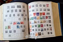 Minkus Pub L'album mondial de timbres The Master 1847-1957 avec des tonnes de timbres