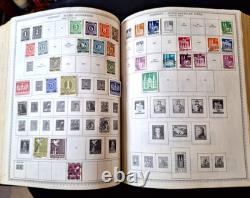 Minkus Pub L'album mondial de timbres The Master 1847-1957 avec des tonnes de timbres