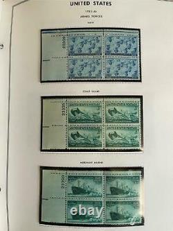 Mnh 1938-1984 Us Plate Block Collection Album De Timbres Harris États-unis USA