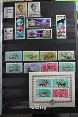 Mongolie Prime Mnh 1924-2018 4 Albums Collection Stamp