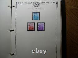NATIONS UNIES & bureaux 1951-1989 MNH Collection Complète Album Minkus UX1