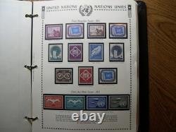 NATIONS UNIES & bureaux 1951-1989 MNH Collection Complète Album Minkus UX1