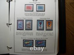 NATIONS UNIES & bureaux 1951-1989 MNH Collection Complète Album Minkus UX1
