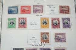 NICARAGUA 1860s-1970s COLLECTION DE PLUS DE 1 800 TIMBRES NEUFS ET USAGÉS DANS UN ALBUM SCOTT