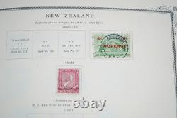 NOUVELLE-ZÉLANDE ET OCÉANIE, COLLECTION DES ANNÉES 1880 AUX ANNÉES 1970 DE PLUS DE 1 000 TIMBRES DANS UN ALBUM SCOTT