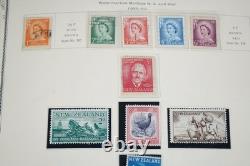 NOUVELLE-ZÉLANDE ET OCÉANIE, COLLECTION DES ANNÉES 1880 AUX ANNÉES 1970 DE PLUS DE 1 000 TIMBRES DANS UN ALBUM SCOTT