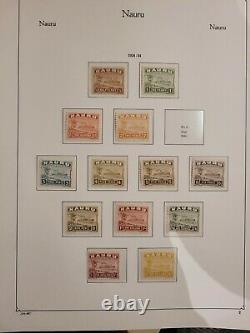 Nauru 1924-97 Collection De C. 450 Timbres Dans Kabe Hingeless Album Mostly Muh