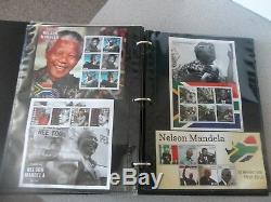 Nelson Mandela Mint Collection Stamp 2013 73 Dif Sheets Worldwide Mnh Avec Album