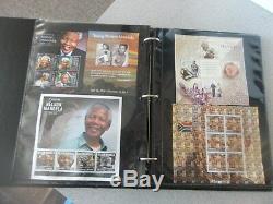 Nelson Mandela Mint Collection Stamp 2013 73 Dif Sheets Worldwide Mnh Avec Album