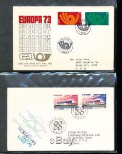 Norvege 1972/86 Fdc Covers & Album Collection (100 Articles Et +) Alb424