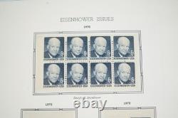 Nous 1968-1995 Collection de 130+ feuillets de brochures neufs sans charnière dans un album