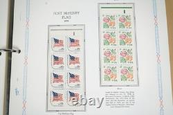 Nous 1968-1995 Collection de 130+ feuillets de brochures neufs sans charnière dans un album