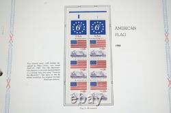 Nous 1968-1995 Collection de 130+ feuillets de brochures neufs sans charnière dans un album