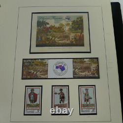 Nouvelle collection de timbres polynésiens français 1983-1998 dans l'album Lindner