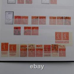 Nouvelle collection de timbres semeurs, oblitérés, dans 2 albums