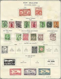 Nouvelle-zélande 1855-1949 M & U Powerful Collection Sur Les Pages D'album Us $ 1,300