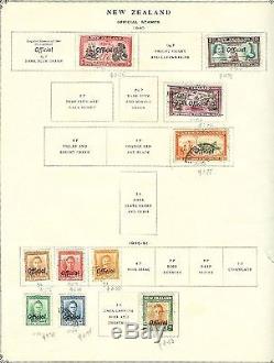 Nouvelle-zélande 1855-1949 M & U Powerful Collection Sur Les Pages D'album Us $ 1,300