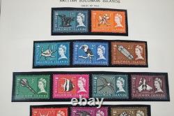OCÉANIE BRITANNIQUE ANNÉES 1950-1970 COLLECTION DE PLUS DE 550 TIMBRES NEUFS DANS UN ALBUM MINKUS