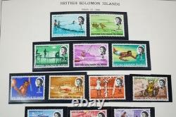 OCÉANIE BRITANNIQUE ANNÉES 1950-1970 COLLECTION DE PLUS DE 550 TIMBRES NEUFS DANS UN ALBUM MINKUS