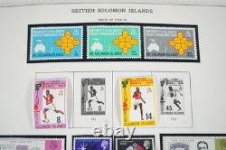 OCÉANIE BRITANNIQUE ANNÉES 1950-1970 COLLECTION DE PLUS DE 550 TIMBRES NEUFS DANS UN ALBUM MINKUS
