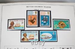 OCÉANIE BRITANNIQUE ANNÉES 1950-1970 COLLECTION DE PLUS DE 550 TIMBRES NEUFS DANS UN ALBUM MINKUS