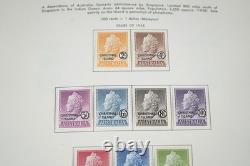 OCÉANIE BRITANNIQUE ANNÉES 1950-1970 COLLECTION DE PLUS DE 550 TIMBRES NEUFS DANS UN ALBUM MINKUS