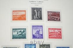 Occupations allemandes des années 1920-1940, collection de plus de 1 150 timbres neufs et oblitérés dans un album