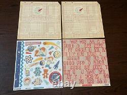 Octobre Après-midi Rocket Age Collection 12 X 12 Timbres Chip Album Journal Cards