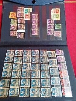 Offre de timbres suisses anciens dans un album de collection de stock de la Suisse HElVETIA BOB