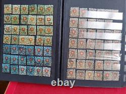 Offre de timbres suisses anciens dans un album de collection de stock de la Suisse HElVETIA BOB