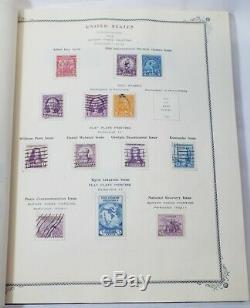 Old 1870-1967 Stamp Collection Dans Affranchissement Scotts Album Singles 3 Blocs 1045