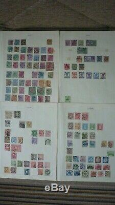 Old Stamp Album / Collection 1600 Timbres Beaucoup De La Reine Victoria Grande Qualité