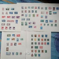 Old Stamp Album Collection Of 800 Commonwelth Stamps Amazing Lots Of Victoria